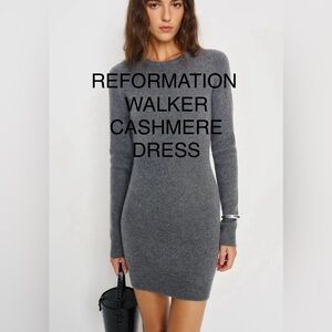 REFORMATION - WALKER CASHMERE CREW MINI DRESS